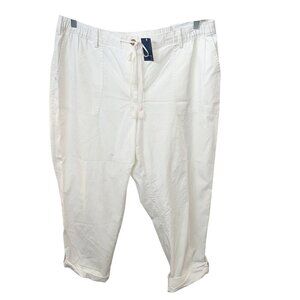 NWT Lands End Women's Mid Rise 100% Cotton Khaki Pants Size 18W READ